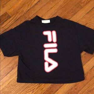 FILA Crop Tshirt size Small